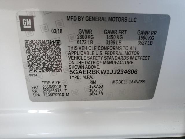5GAERBKW1JJ234606 Buick Enclave Essence