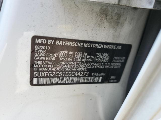 VIN 5UXFG2C51E0C44273 2014 BMW X6, Xdrive35I no.13