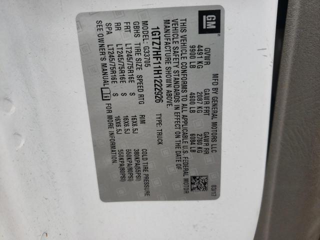 2017 GMC SAVANA G35 - 1GTZ7HF11H1222926