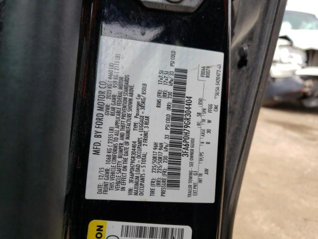 VIN 3FA6P0H79GR304404 2016 Ford Fusion, SE no.12