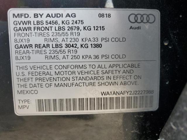 WA1ANAFY2J2227988 2018 AUDI Q5, photo no. 13