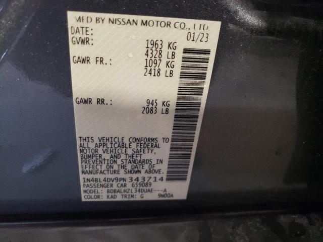 1N4BL4DV9PN343714 Nissan ALTIMA SV