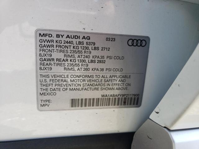 WA1ABAFY9P2117800 2023 AUDI Q5, photo no. 13