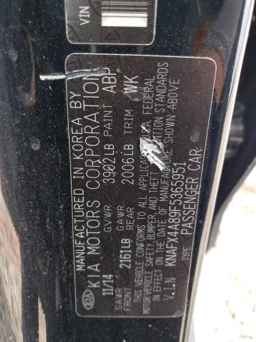 KNAFX4A89F5365951 KIA FORTE EX