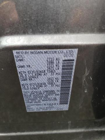 5N1DR2BM6LC616481 Nissan Pathfinder Sv