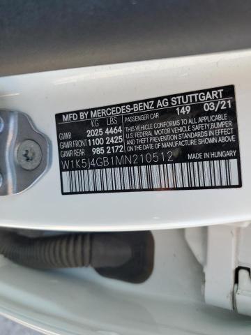 W1K5J4GB1MN210512 Mercedes-Benz CLA 250