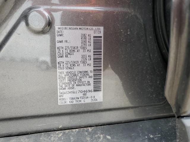 5N1AT2MT6LC704696 Nissan ROGUE S