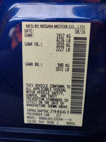 1N4AL3AP3GC294663 Nissan ALTIMA 2.5