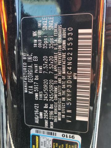 5XYP3DHC4NG215930 KIA Telluride Ex