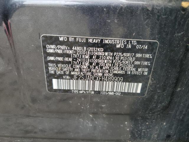 JF2SJABCXFH489909 Subaru Forester 2.5i