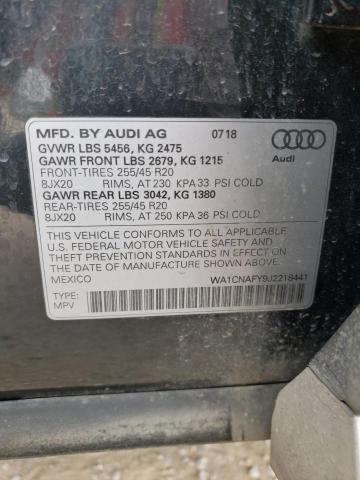 2018 AUDI Q5 PRESTIG - WA1CNAFY9J2218441