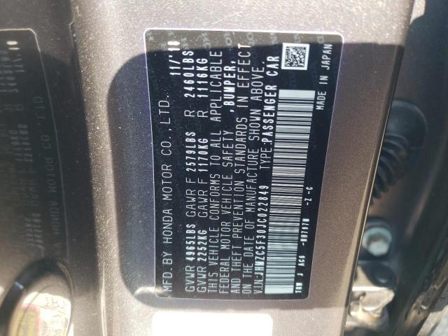 2018 HONDA CLARITY TO - JHMZC5F30JC022849