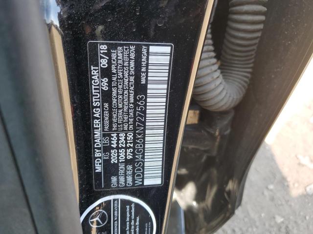 WDDSJ4GB6KN727563 Mercedes-Benz CLA 250 4MATIC
