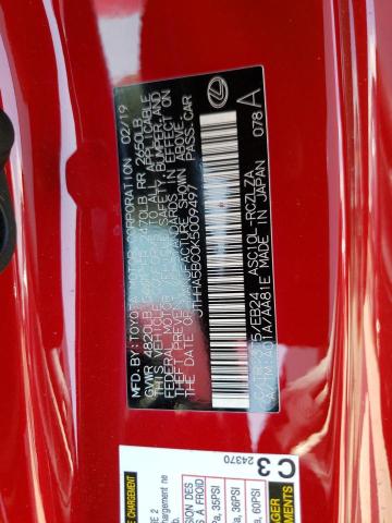 2019 LEXUS RC 300 JTHHA5BC0K5009497