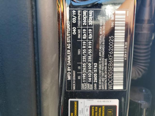 2019 MERCEDES-BENZ GLC 350E - WDC0G5EB6KF620025