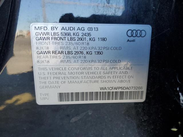 VIN WA1CFAFP5DA073266 2013 Audi Q5, Premium no.12