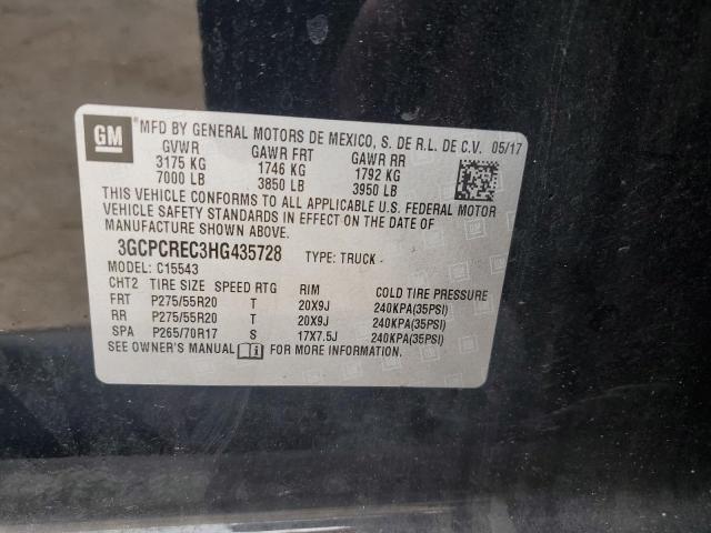 2017 CHEVROLET SILVRDO LT 3GCPCREC3HG435728