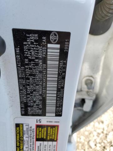 4T1B11HK4KU246798 Toyota CAMRY L