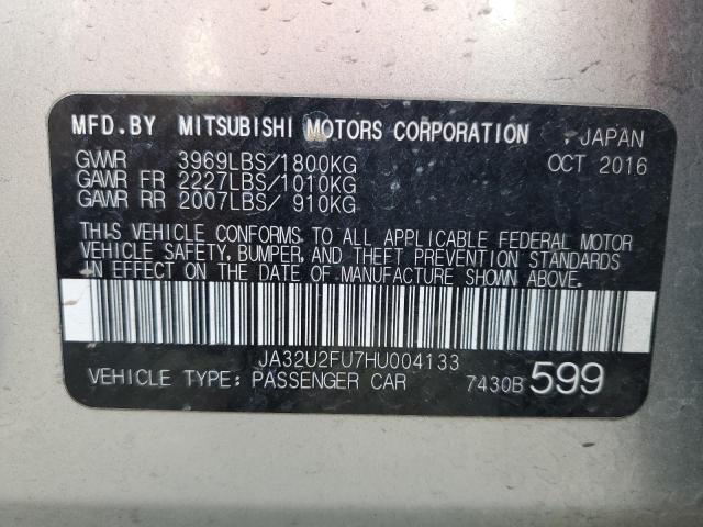 JA32U2FU7HU004133 Mitsubishi LANCER ES