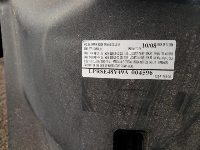 2009 YAMAHA YW125 LPRSE48Y49A004596