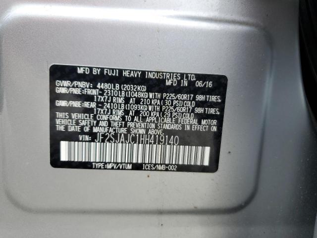 JF2SJAJC1HH419140 Subaru Forester 2.5i Limited