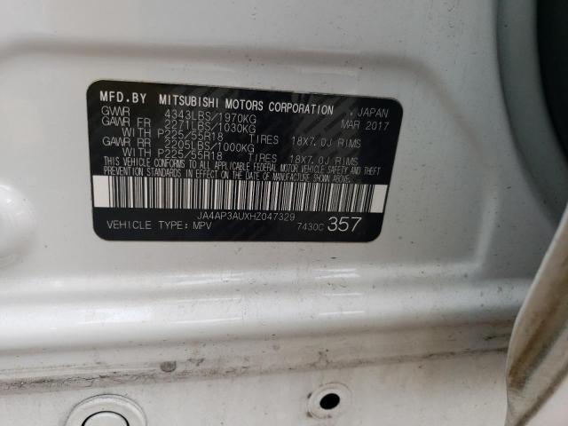 JA4AP3AUXHZ047329 Mitsubishi Outlander Sport Es