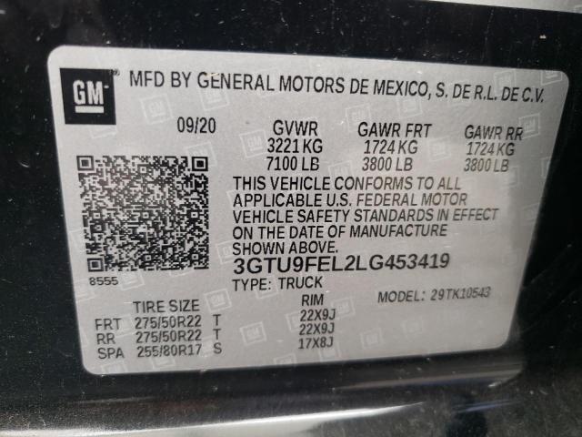 3GTU9FEL2LG453419 GMC Sierra K1500 Denali