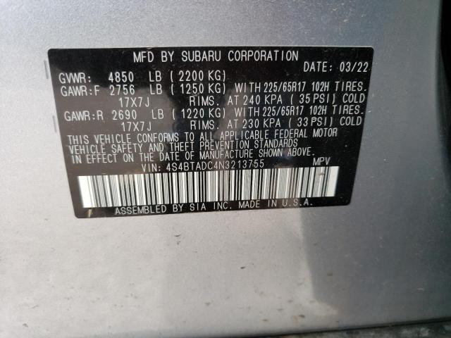4S4BTADC4N3213755 Subaru Outback Premium