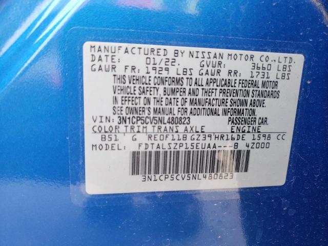 3N1CP5CV5NL480823 Nissan KICKS SV