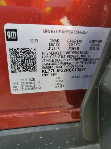 2024 CHEVROLET TRAX 2RS - KL77LJE22RC010897
