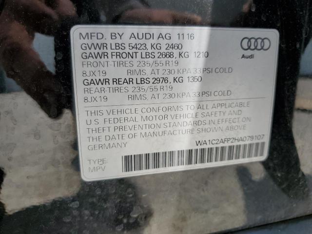 VIN WA1C2AFP2HA079107 2017 Audi Q5, Premium no.13