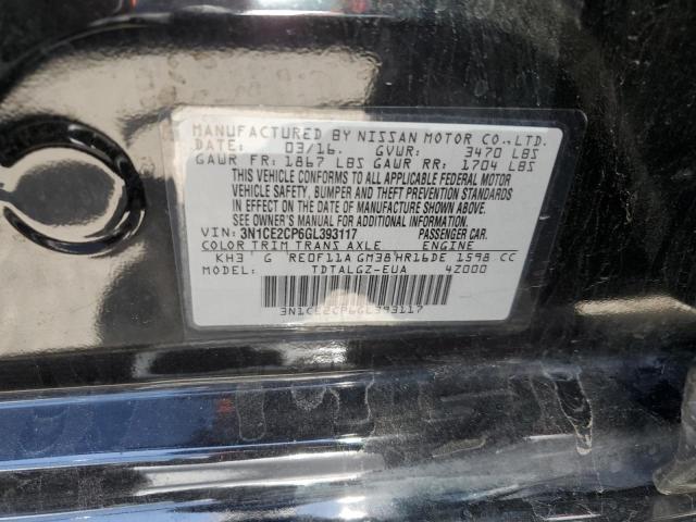 3N1CE2CP6GL393117 Nissan Versa Note S