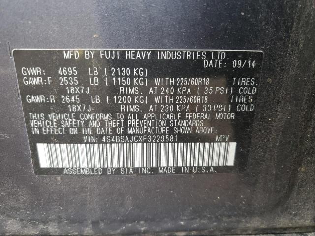 4S4BSAJCXF3229581 Subaru Outback 2.5i Limited
