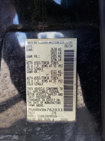 1N6AD0EV3EN762033 Nissan FRONTIER S