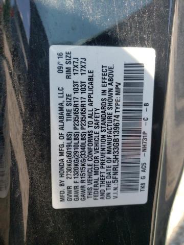 5FNRL5H33GB139674 2016 HONDA ODYSSEY, photo no. 13