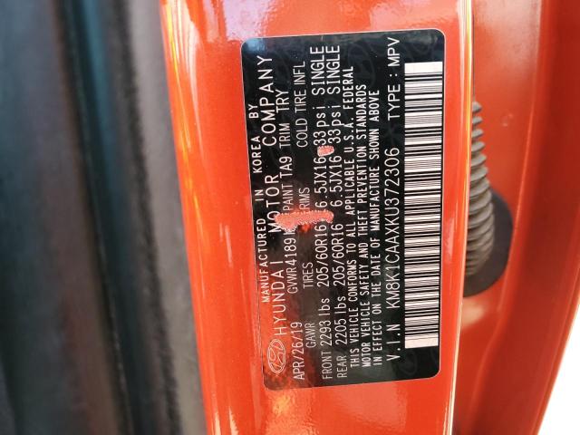 KM8K1CAAXKU372306 Hyundai Kona Se