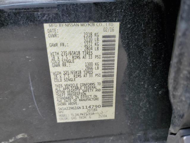 5N1AZ2MG1GN114790 Nissan MURANO S