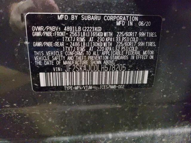 JF2SKAJC0LH578205 Subaru Forester Premium
