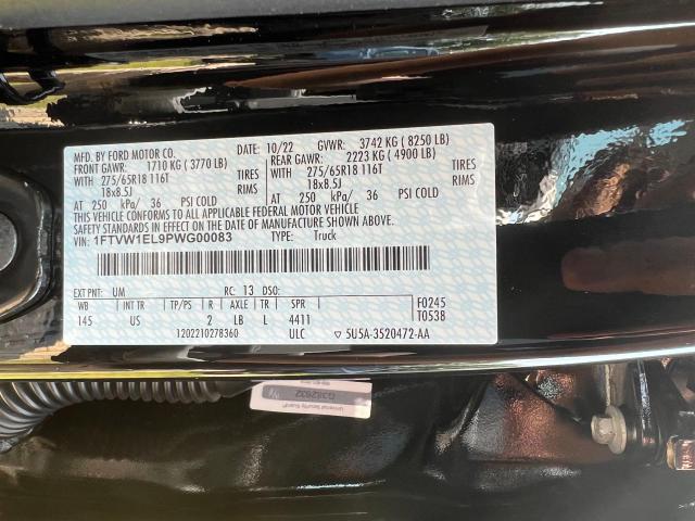 2023 FORD F150 LIGHT 1FTVW1EL9PWG00083