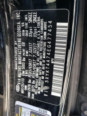 5XYKT4A74EG477454 KIA SORENTO LX