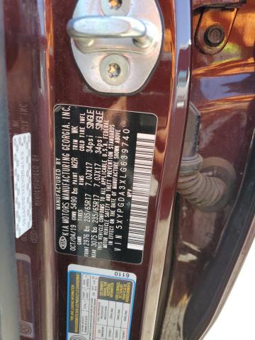 5XYPGDA3XLG639740 KIA SORENTO L