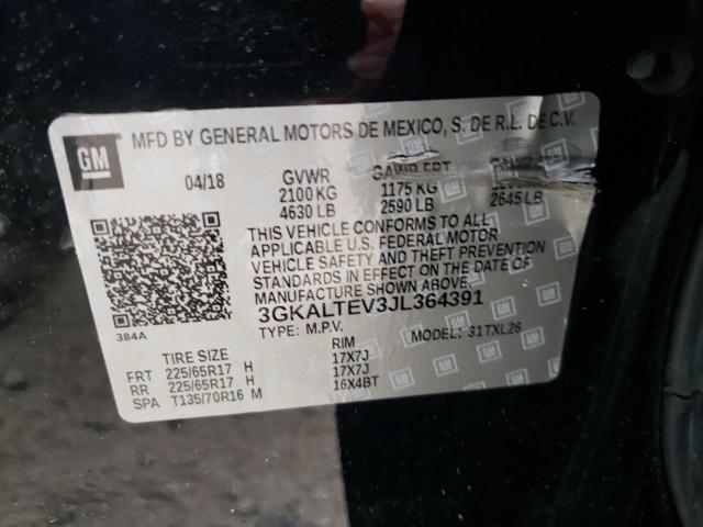 3GKALTEV3JL364391 GMC Terrain Sle