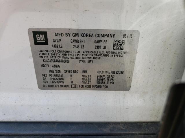 KL4CJESB4GB703020 Buick Encore