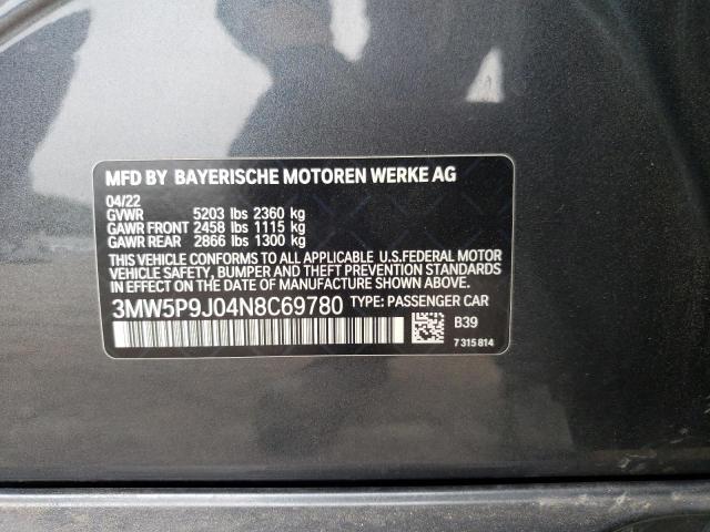 2022 BMW 330XE - 3MW5P9J04N8C69780