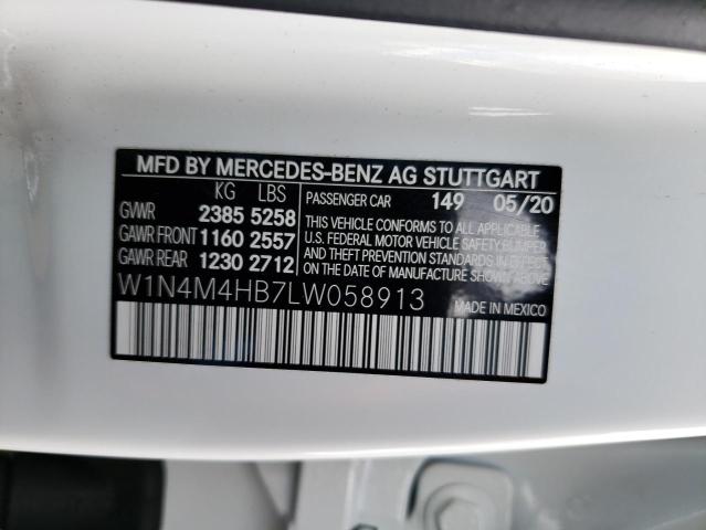 W1N4M4HB7LW058913 Mercedes-Benz Glb 250 4matic