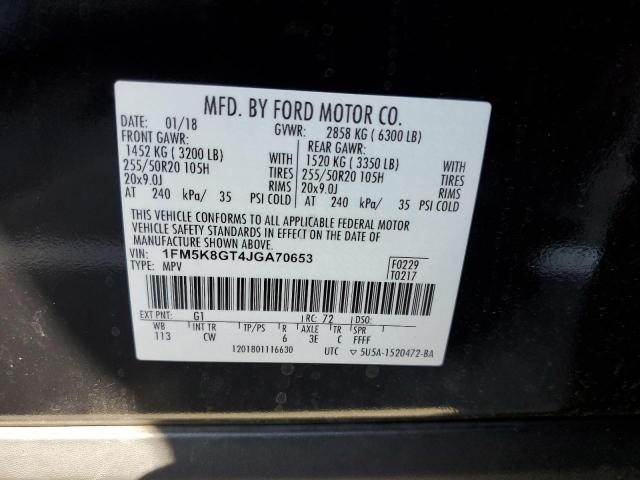 1FM5K8GT4JGA70653 Ford EXPLORER SPORT