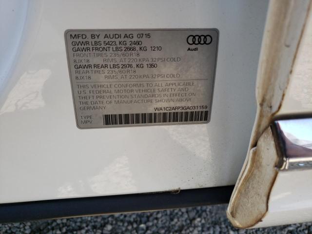 WA1C2AFP3GA031159 2016 AUDI Q5, photo no. 12