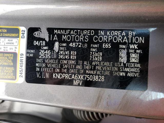 KNDPRCA6XK7503828 KIA Sportage Sx