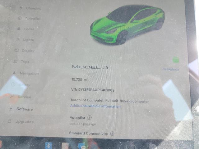 5YJ3E1EAXPF401069 Tesla MODEL 3