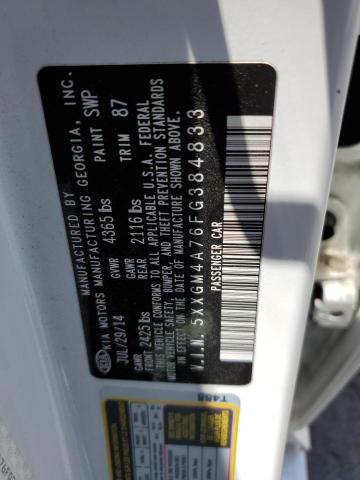 5XXGM4A76FG384833 KIA Optima Lx